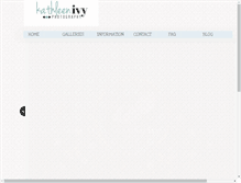 Tablet Screenshot of kathleenivyphotography.com